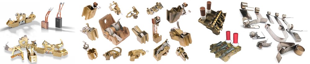 Brush holders and constant Compression springs Brush holders and constant Compression springs